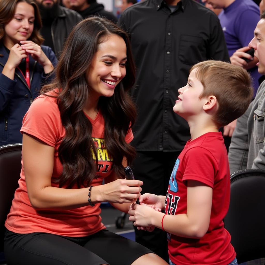 AJ Lee và người hâm mộ