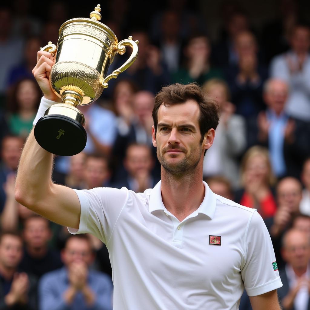 Andy Murray nâng cao cúp vô địch Wimbledon