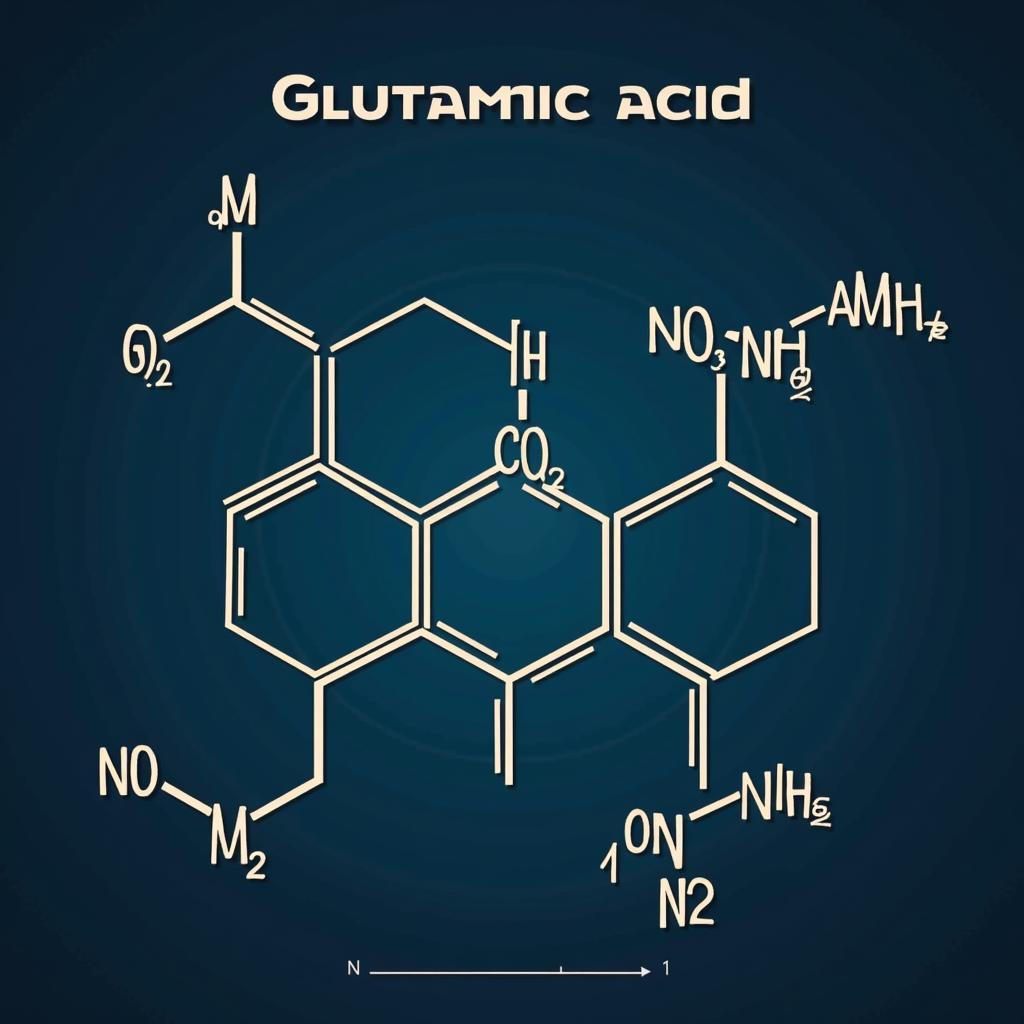 Công thức cấu tạo axit glutamic