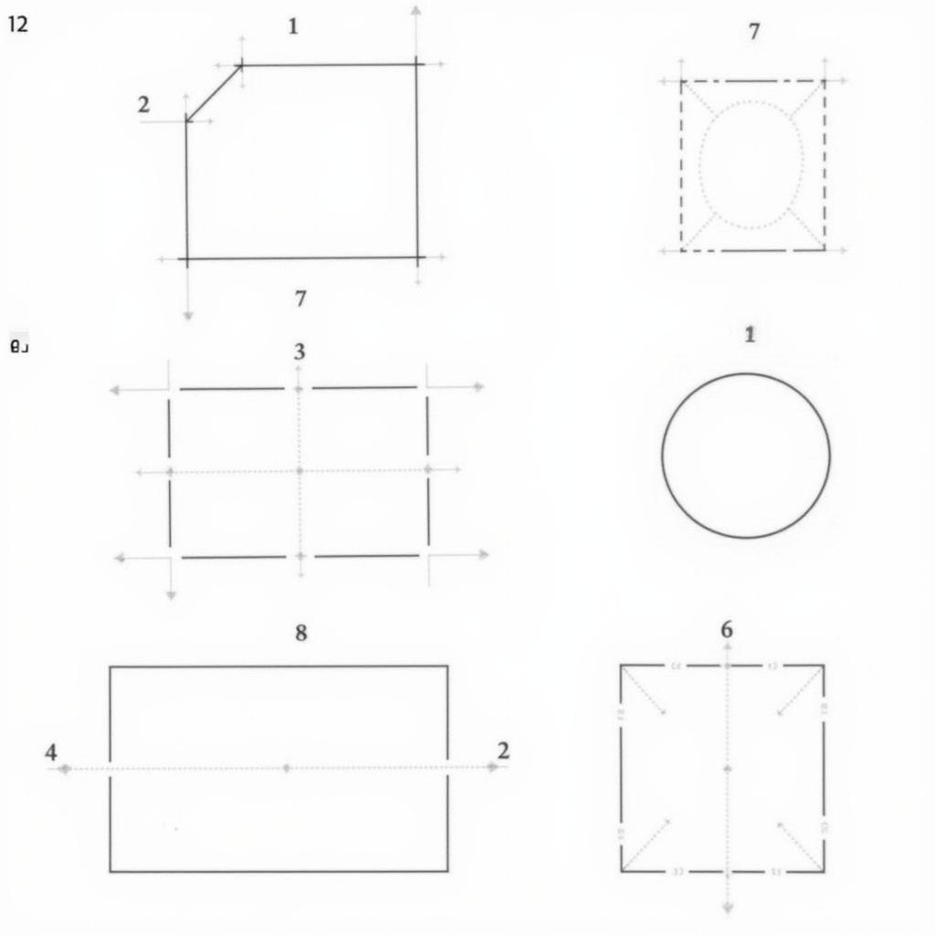 Bài tập vẽ hình cơ bản trong AutoCAD 2D