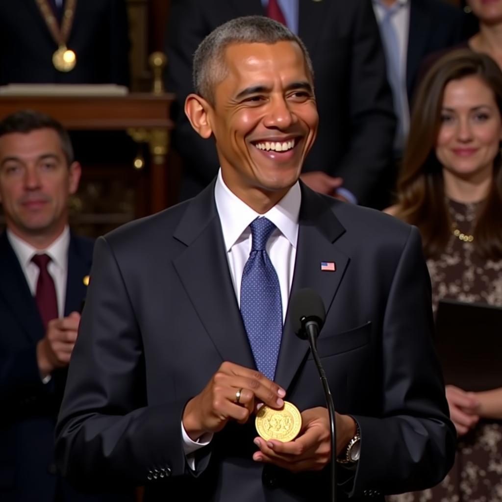 Barack Obama nhận giải Nobel Hòa bình