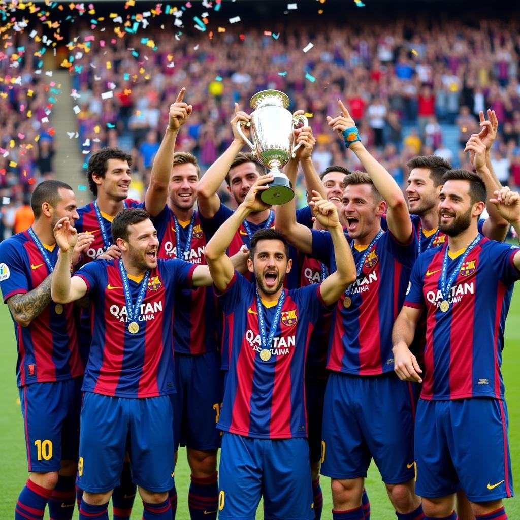 Barcelona Vô Địch La Liga 2015