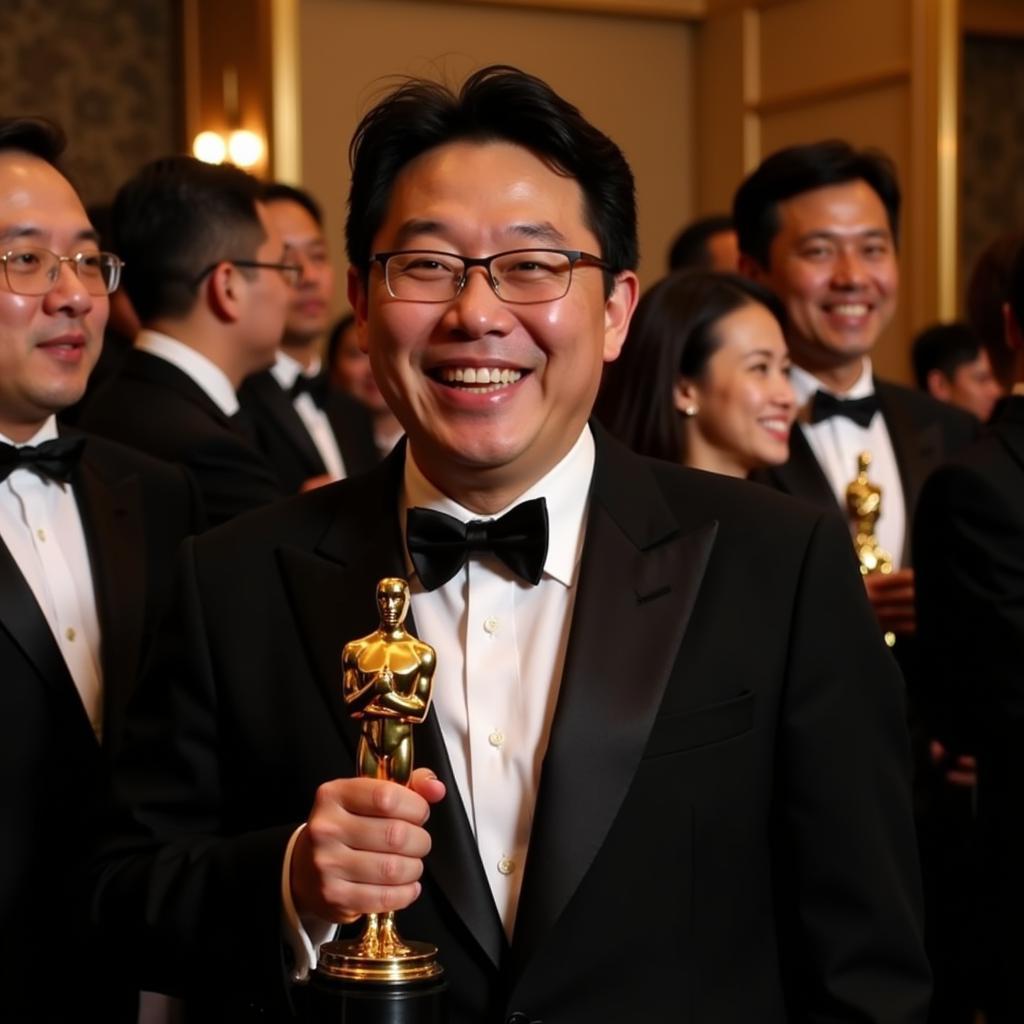 Bong Joon Ho nhận giải Oscar