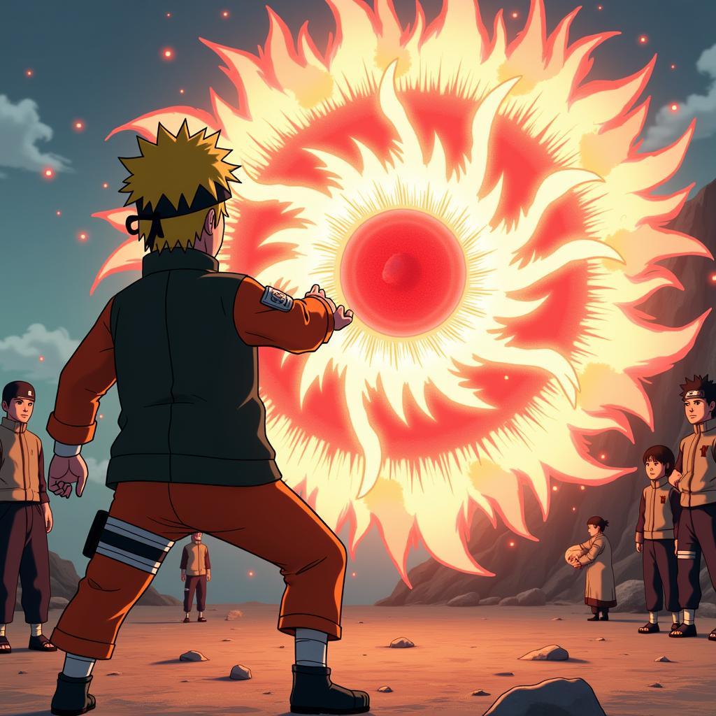 Boruto sử dụng Rasengan biến mất tấn công Momoshiki