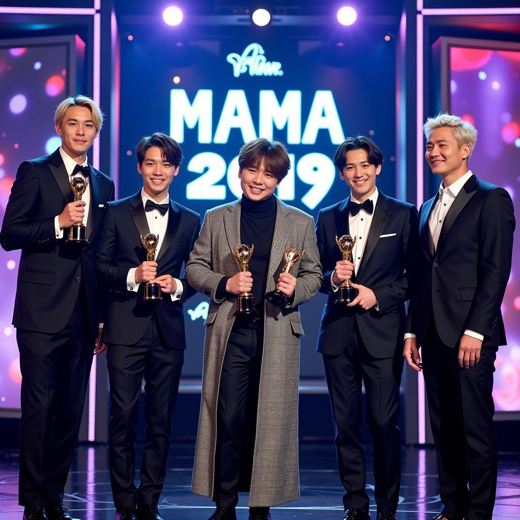 BTS nhận giải MAMA 2019