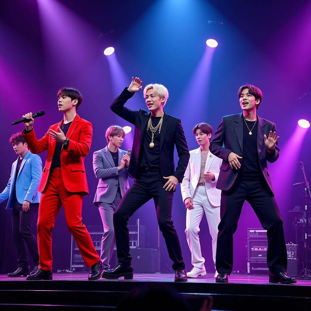 BTS biểu diễn bài hát Boy With Luv tại MMA 2019