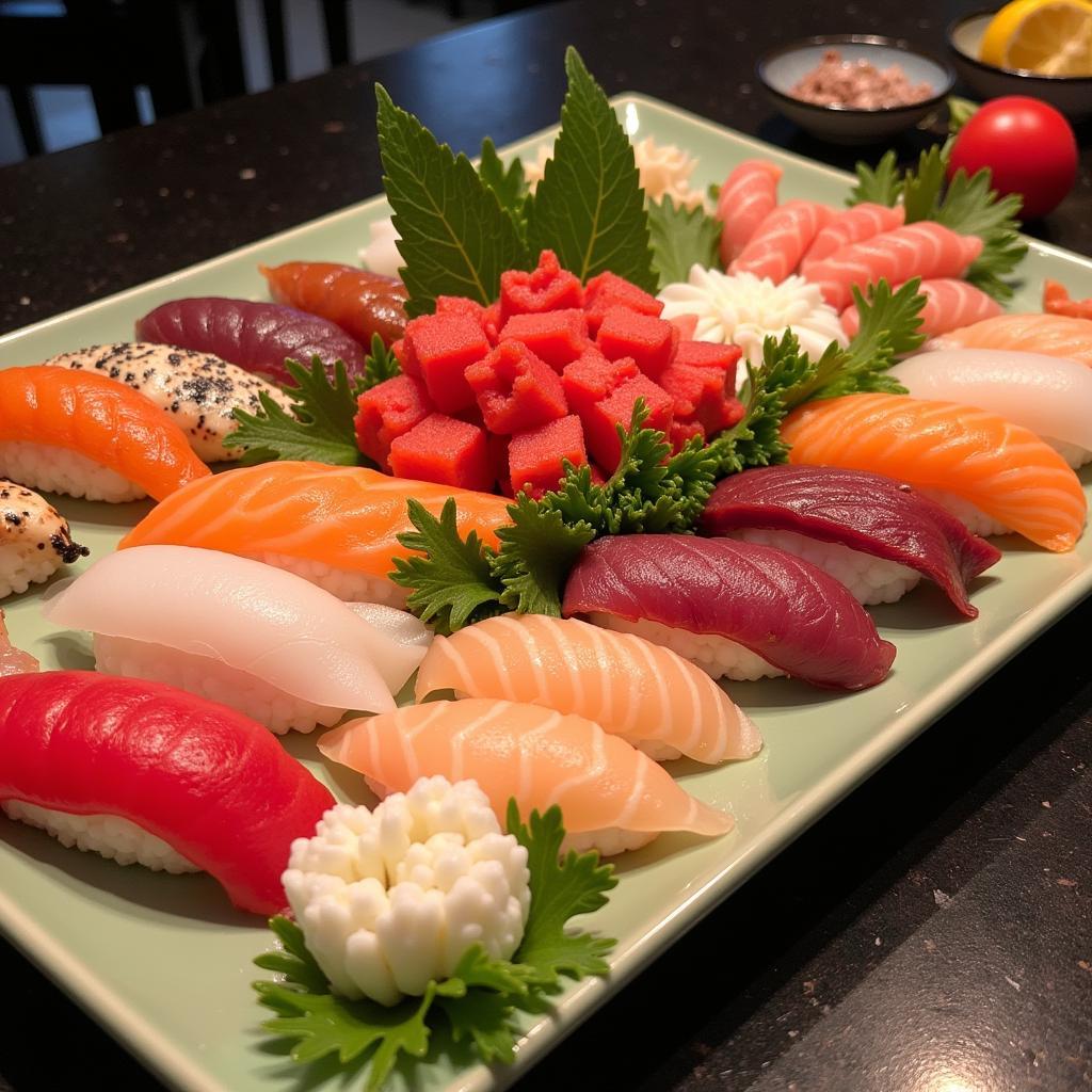 Sushi & Sashimi tinh tế tại buffet đường Giải Phóng