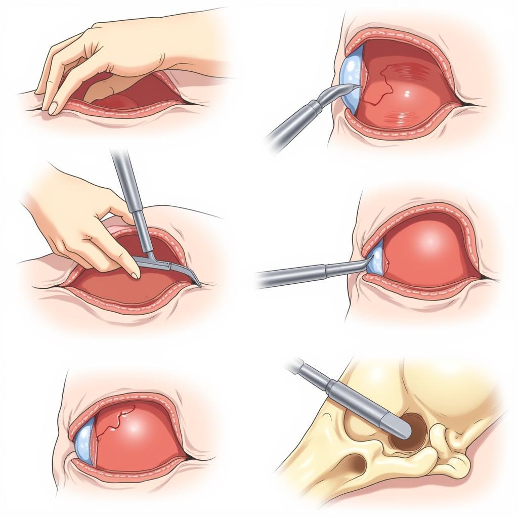 Các bước giải phẫu ổ mắt