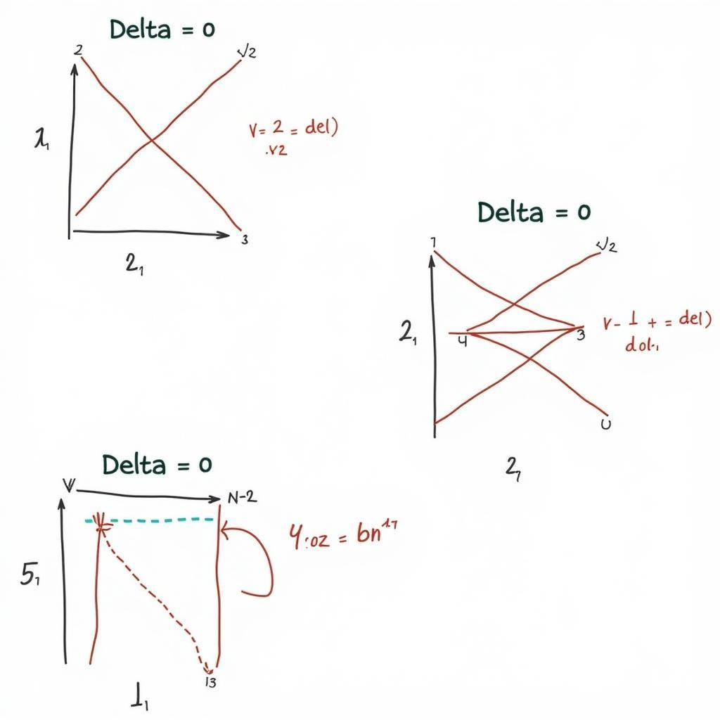 Các trường hợp của biệt thức Delta trong phương trình bậc 3