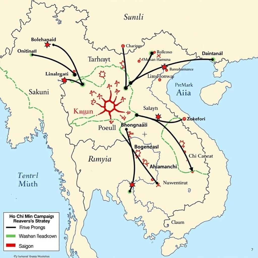 Bản đồ Chiến dịch Hồ Chí Minh