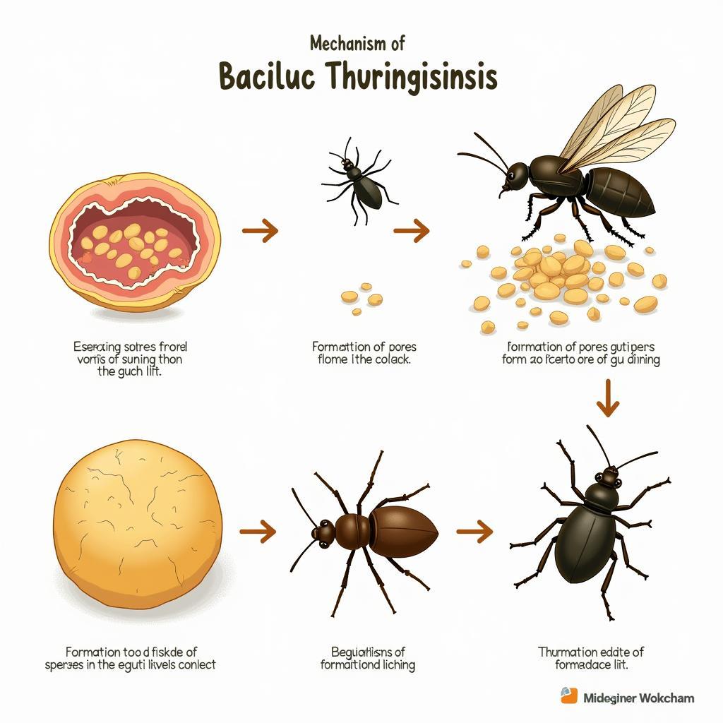 Cơ chế hoạt động của Bacillus Thuringiensis