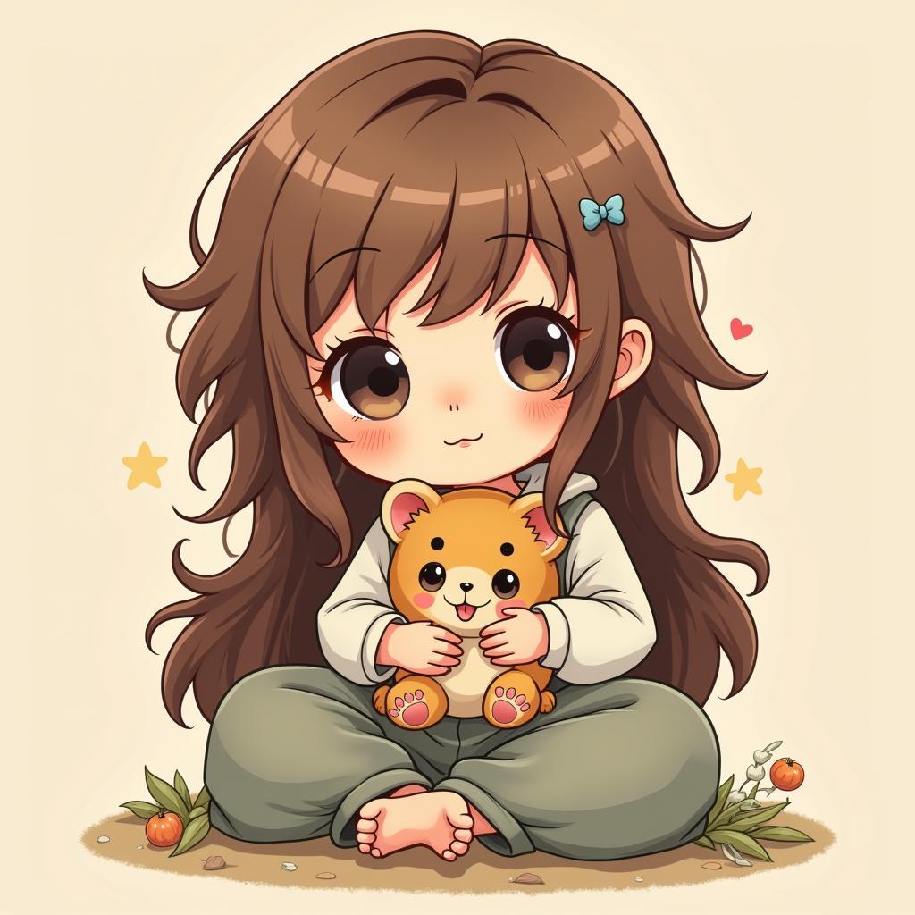 Hình ảnh cung cự giải nữ chibi bảo vệ