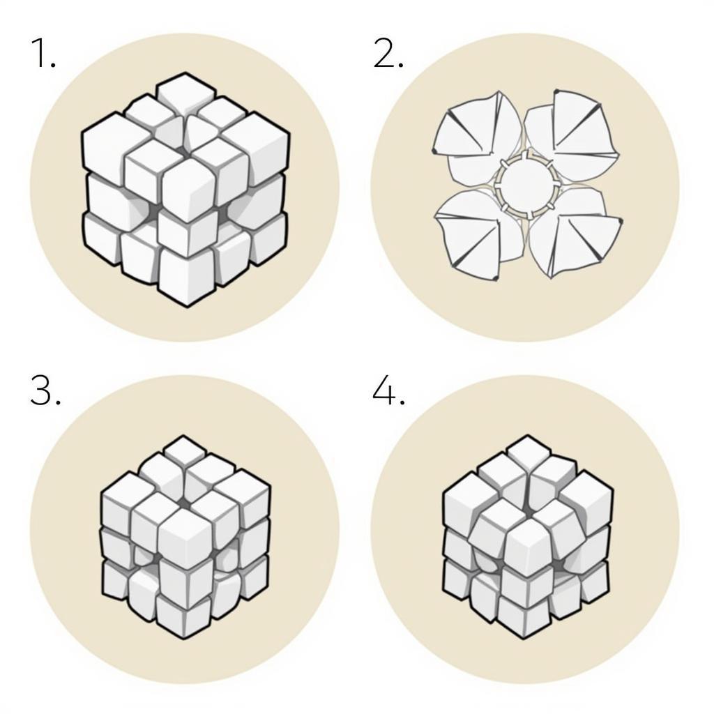 Cách Giải Chữ Thập Rubik