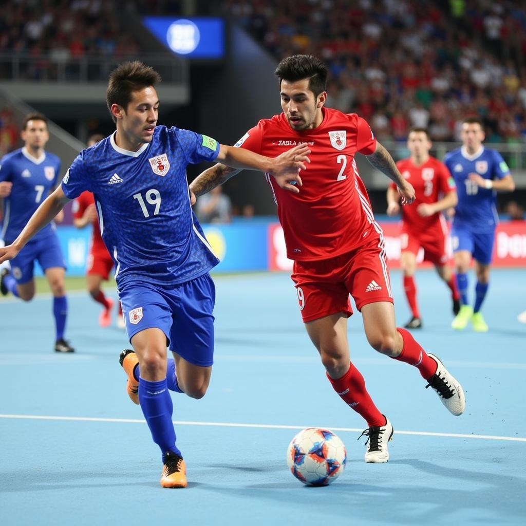 Trận chung kết Giải Futsal Châu Á 2022 giữa Nhật Bản và Iran