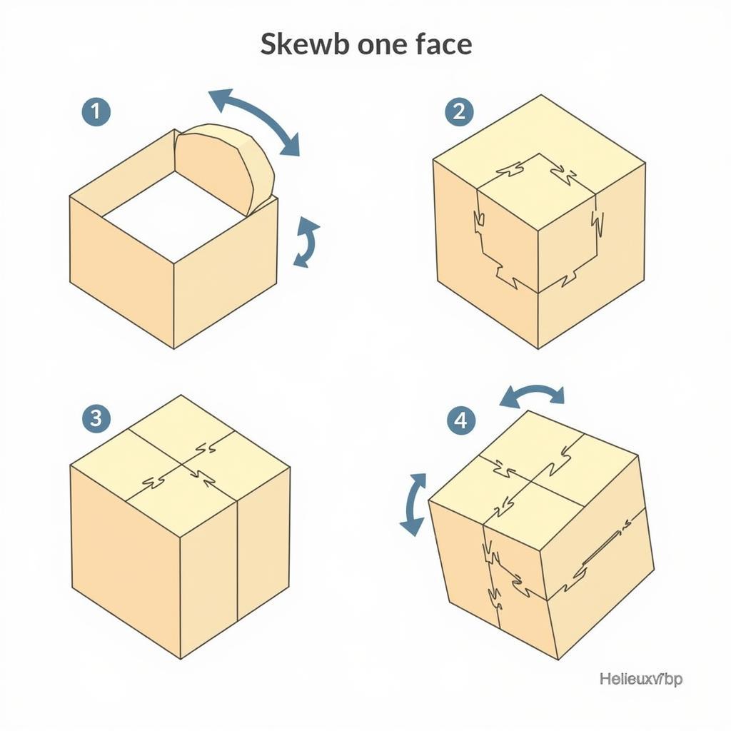 Giải một mặt Rubik Skewb