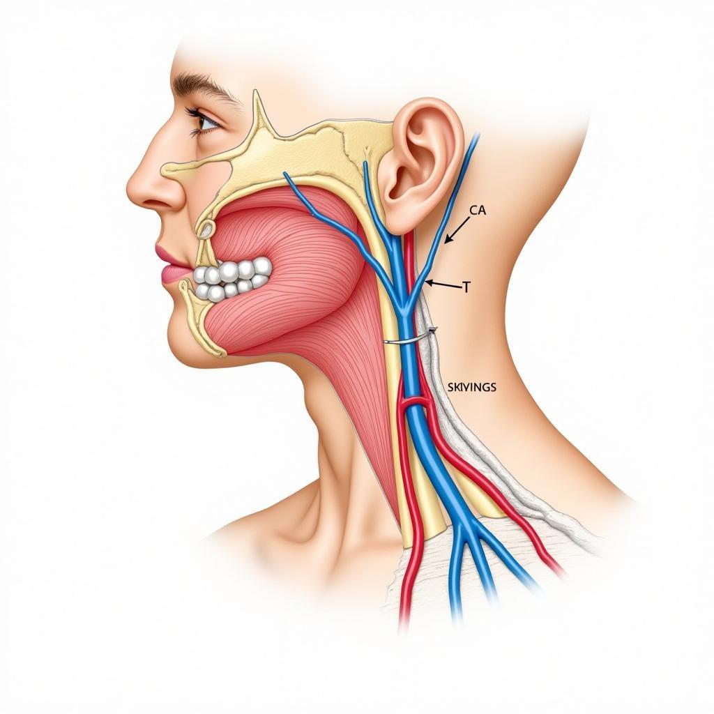 Giải phẫu tĩnh mạch cảnh trong vùng cổ