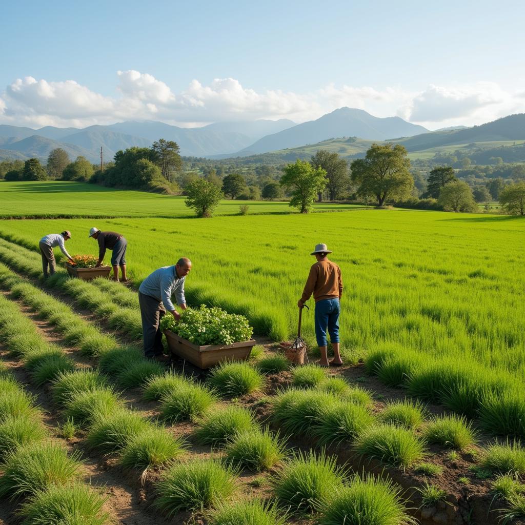 Giải quyết nạn đói bằng nông nghiệp bền vững