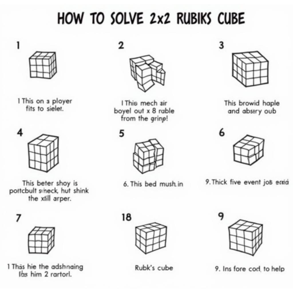 Giải Rubik 2x2 đơn giản hiệu quả