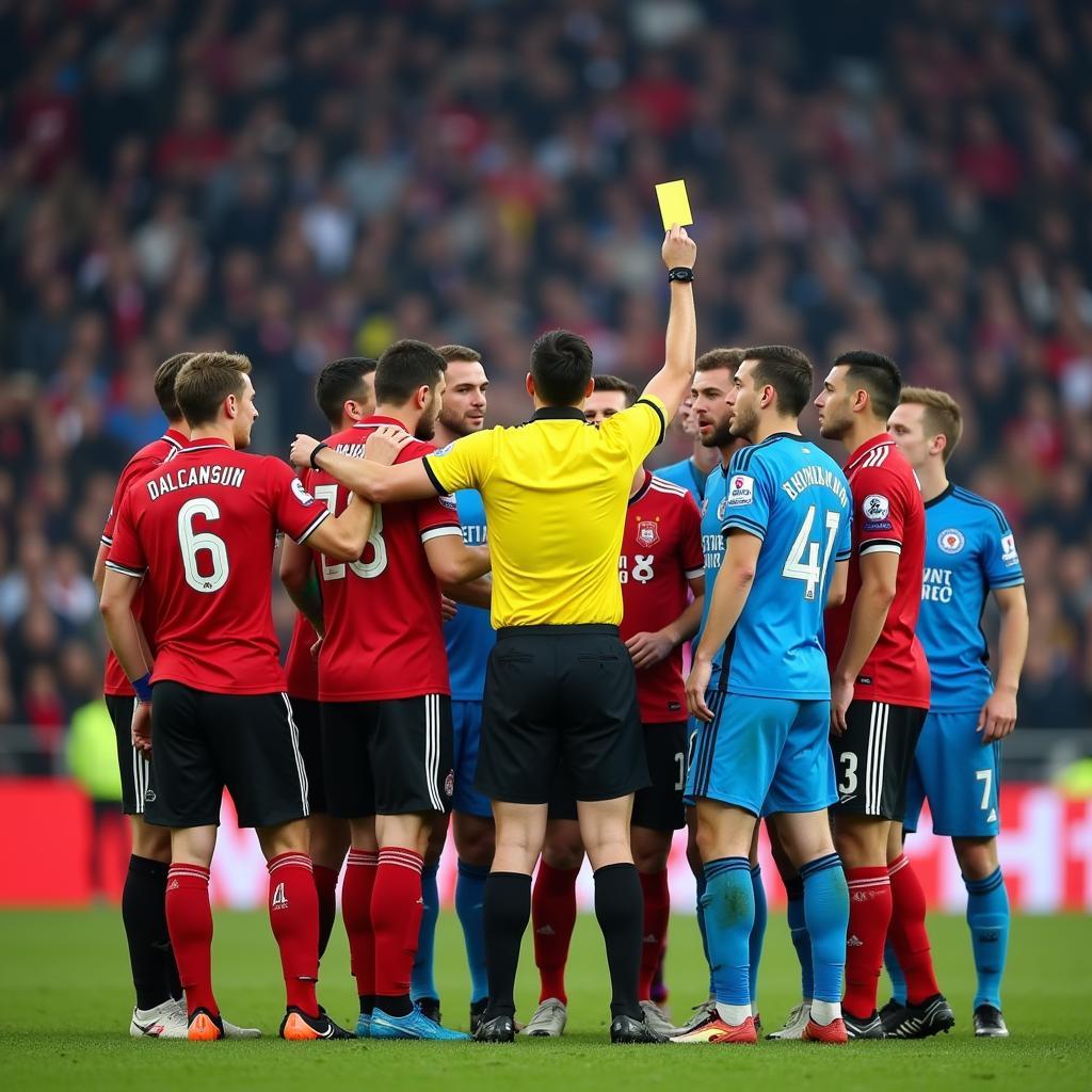 Appealing a Referee's Decision During a Football Match