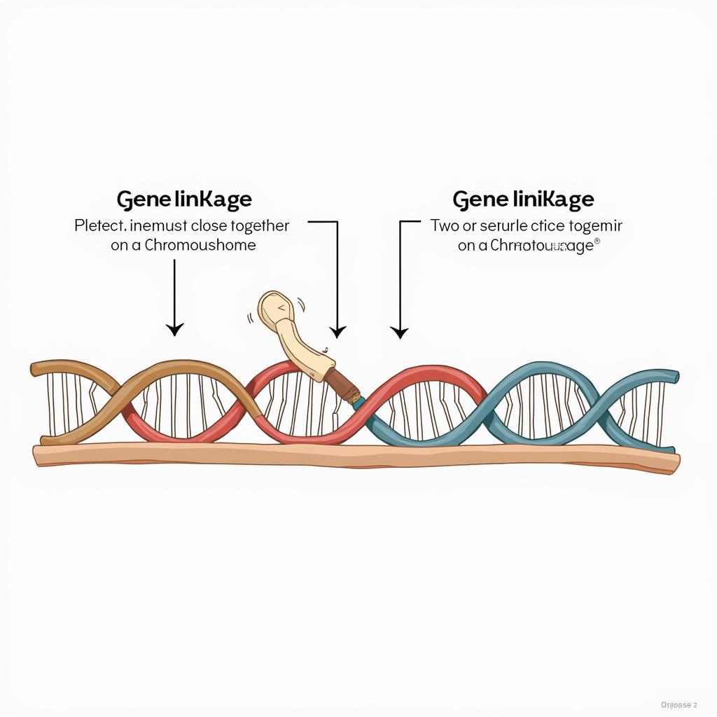 Hình ảnh minh họa liên kết gen