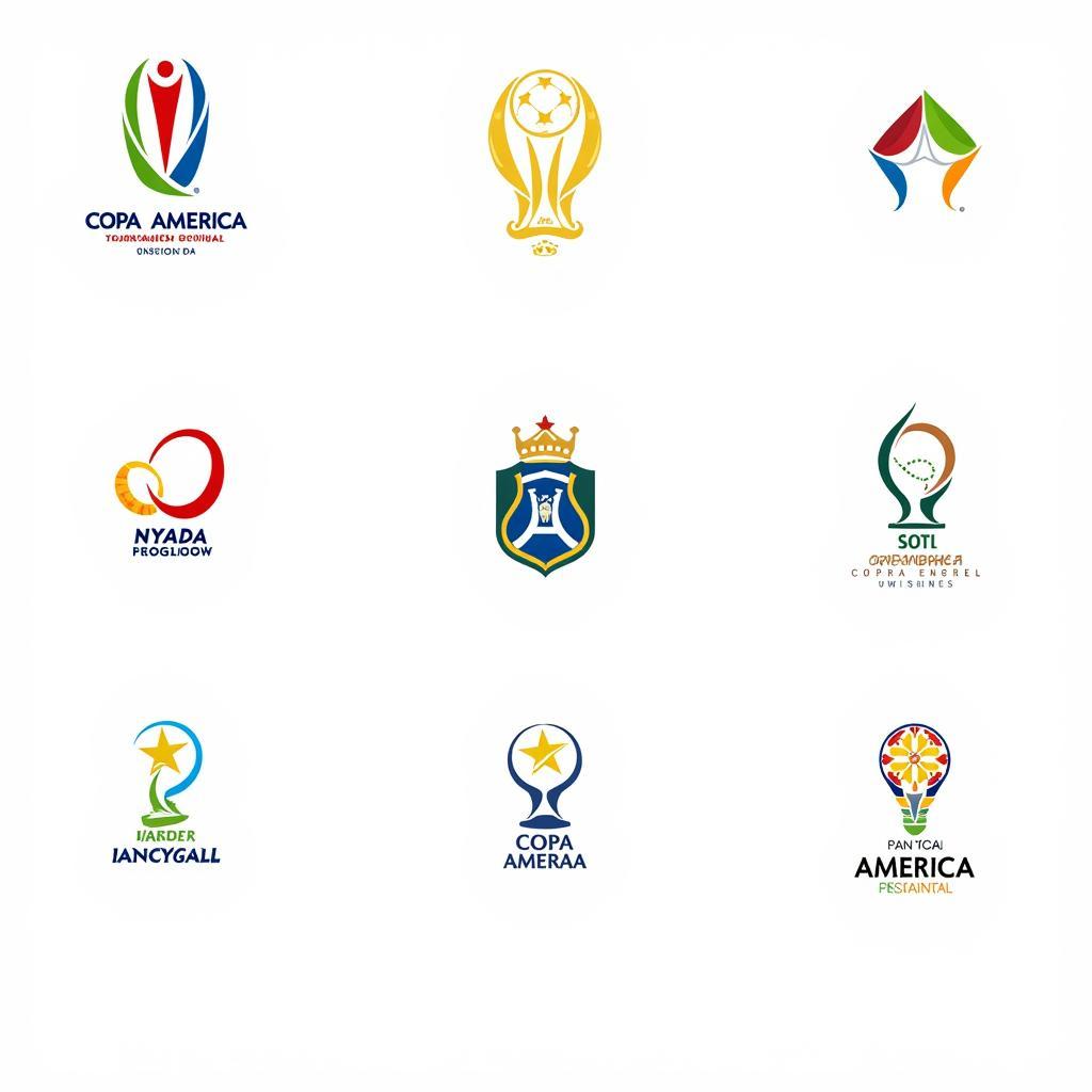 Logo Copa America qua các thời kỳ