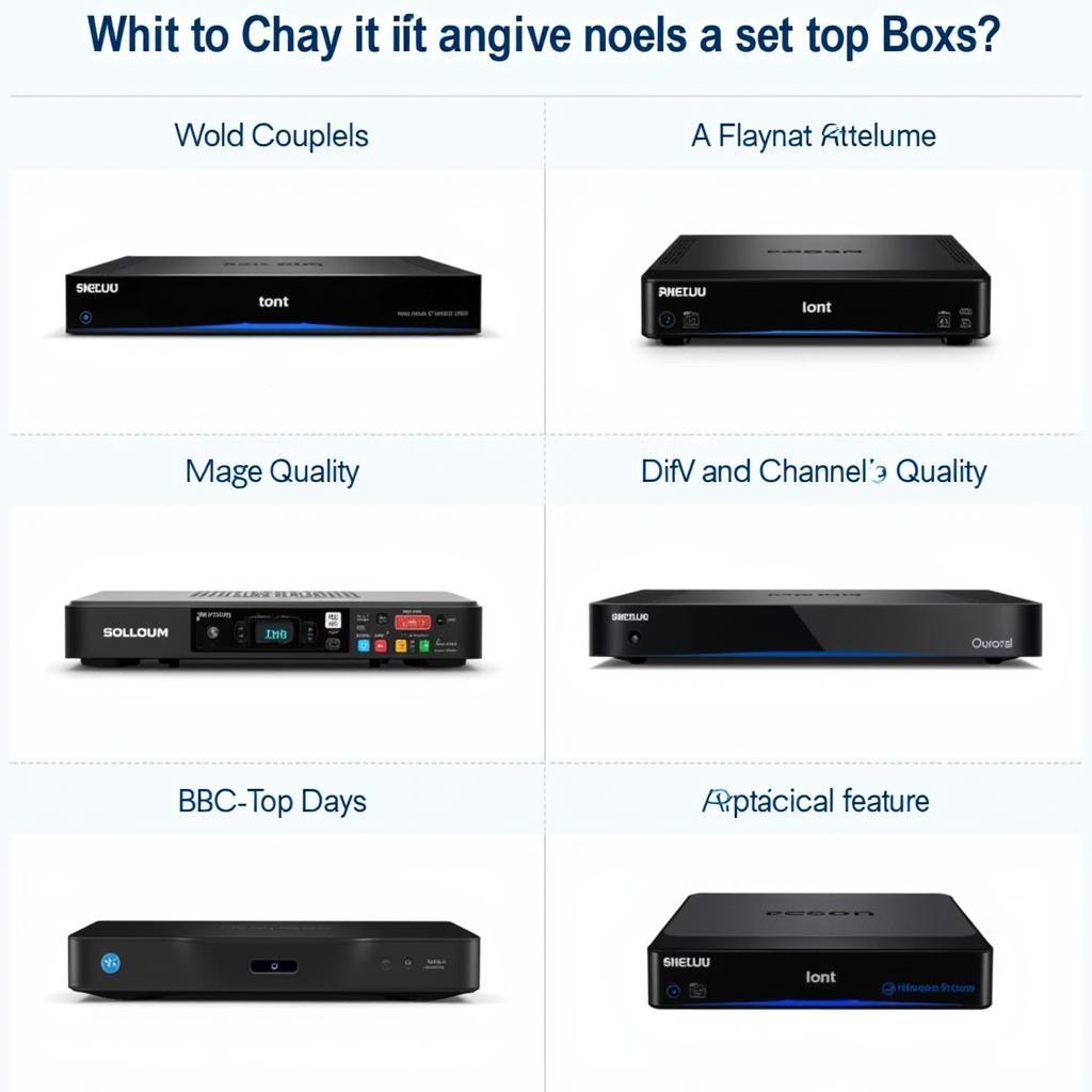 Lựa chọn bộ giải mã set top box phù hợp