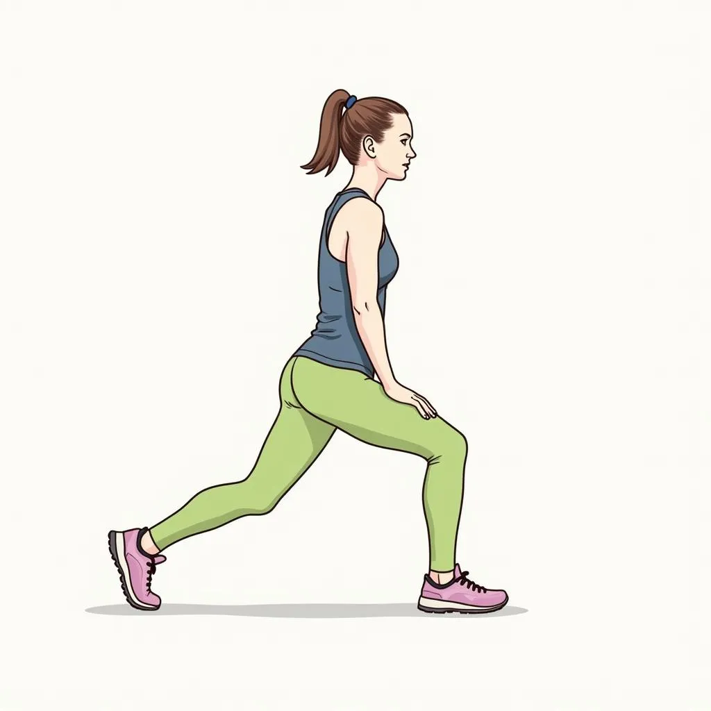  Bài tập lunges cơ kết cấu 2 cơ