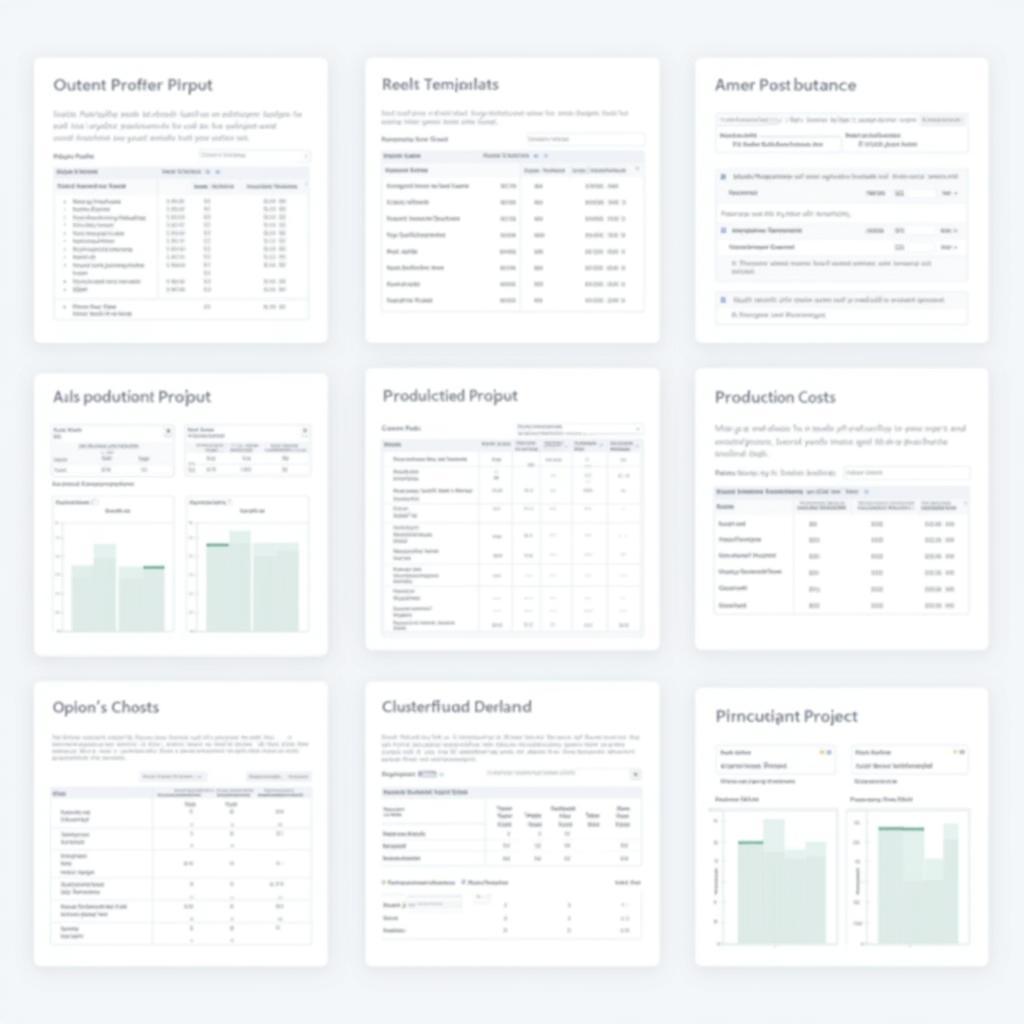 Mẫu bảng theo dõi tình hình sản xuất Excel