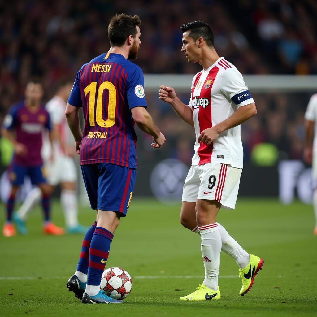 Messi và Ronaldo tại Champions League