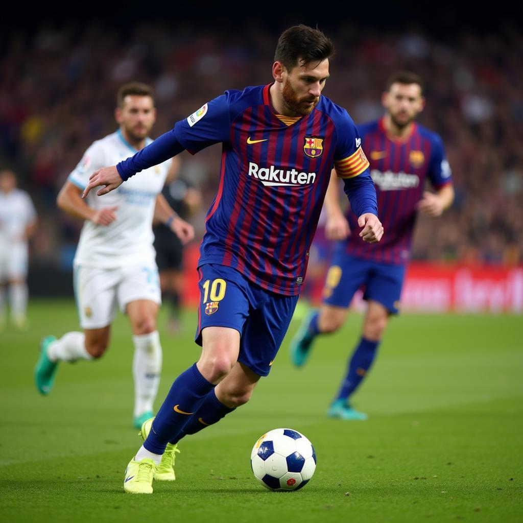 Messi tỏa sáng trong màu áo Barcelona