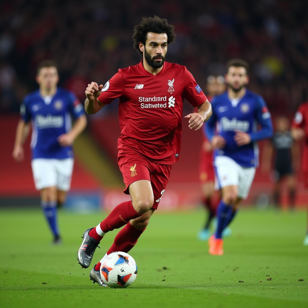 Mohamed Salah đi bóng tốc độ