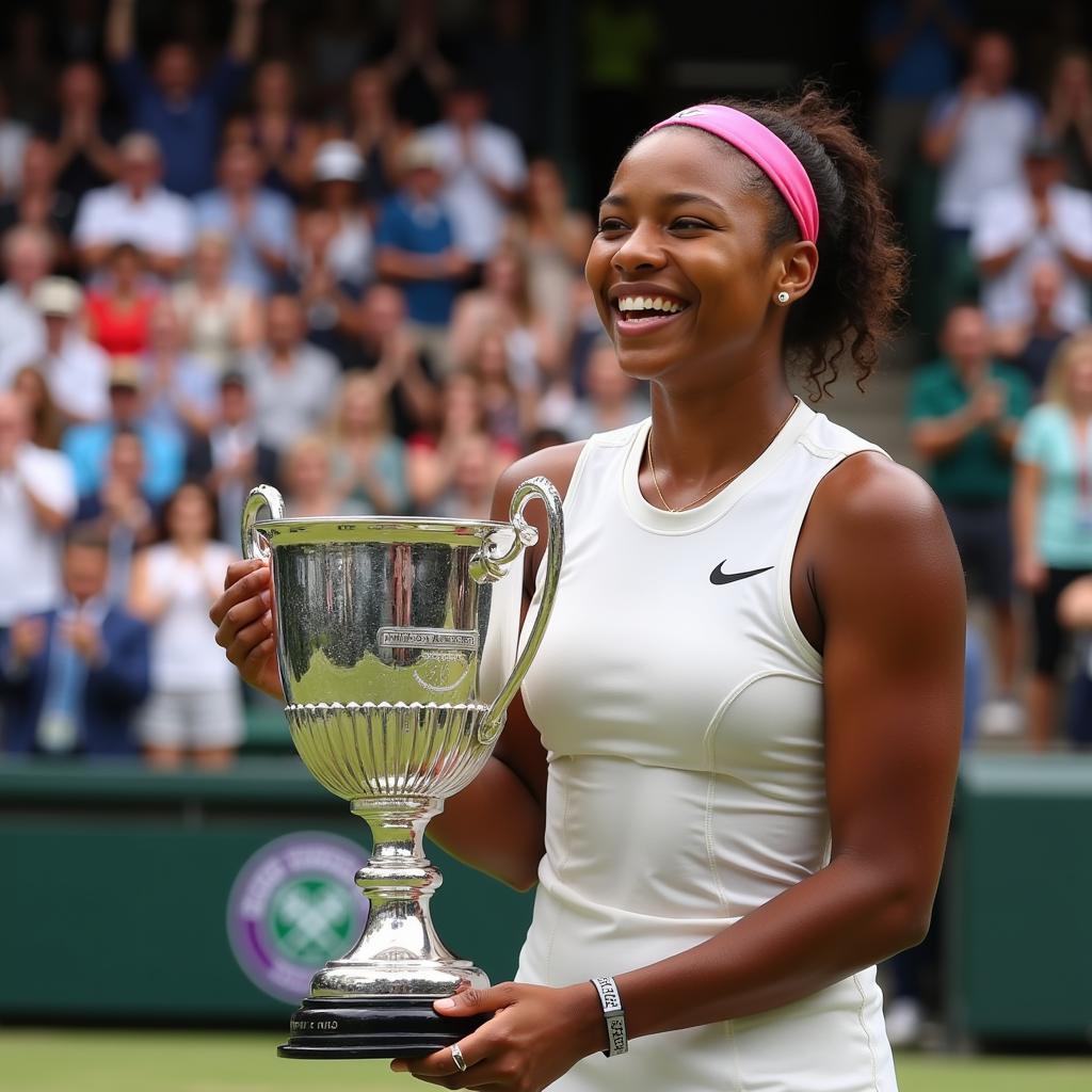 Naomi Osaka ăn mừng chiến thắng tại Úc Mở Rộng 2019