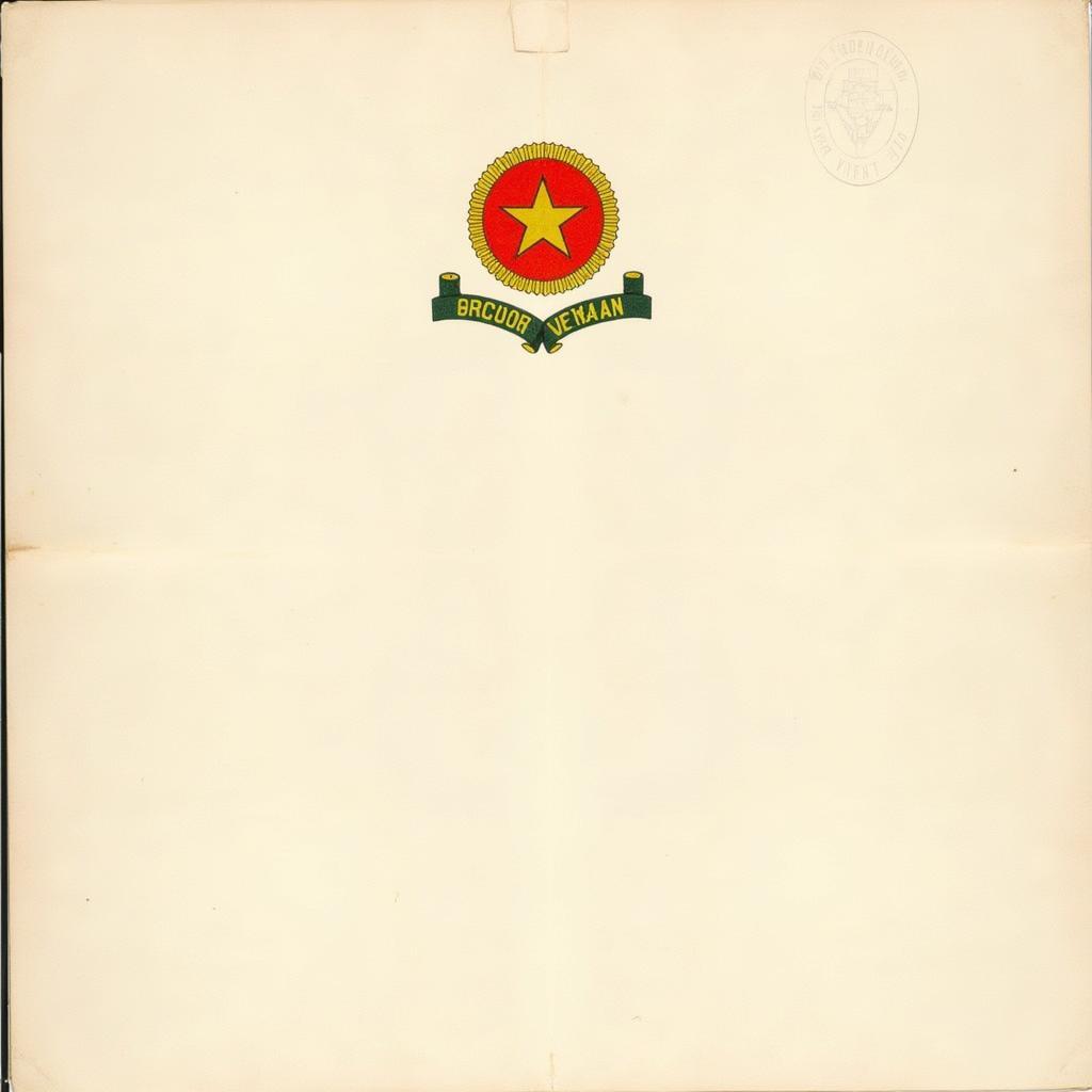 Vietnamese national emblem and motto