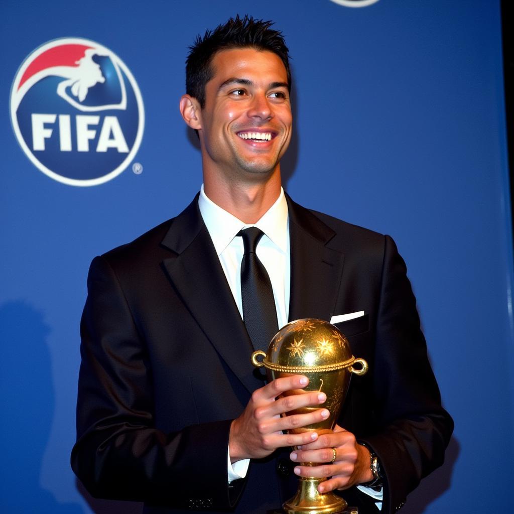 Ronaldo nhận giải FIFA World Player of the Year 1996