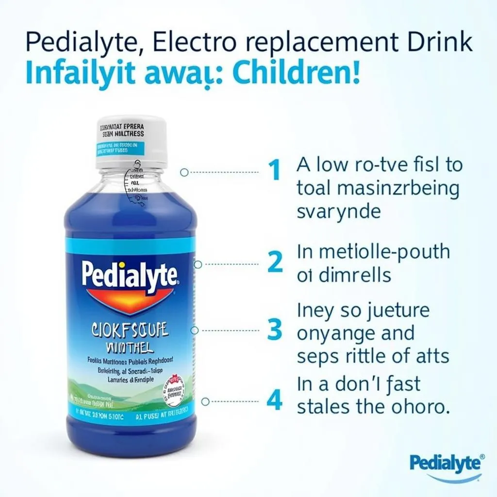 Sữa bù điện giải cho trẻ nhỏ Pedialyte