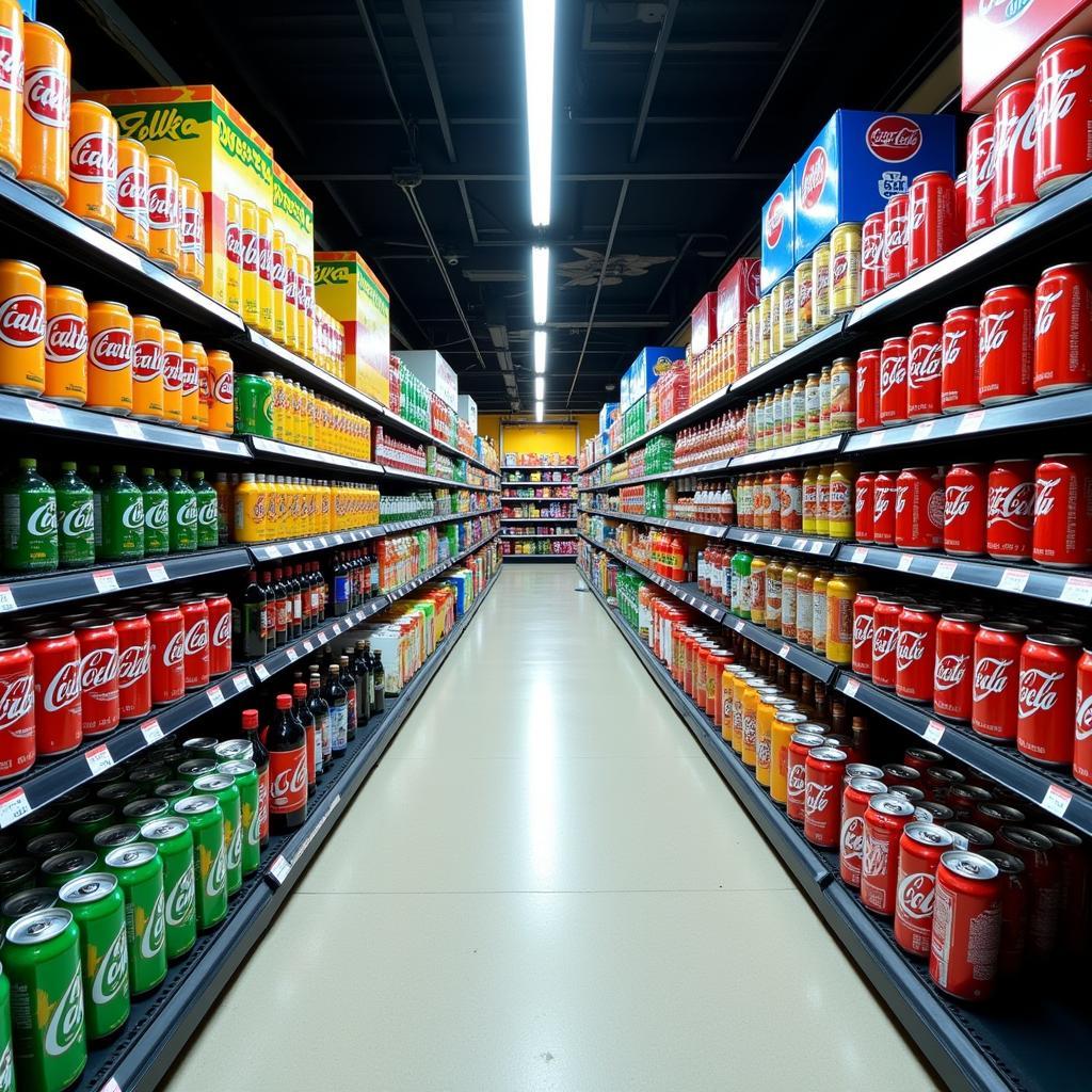 Supermarket Soft Drink Aisle