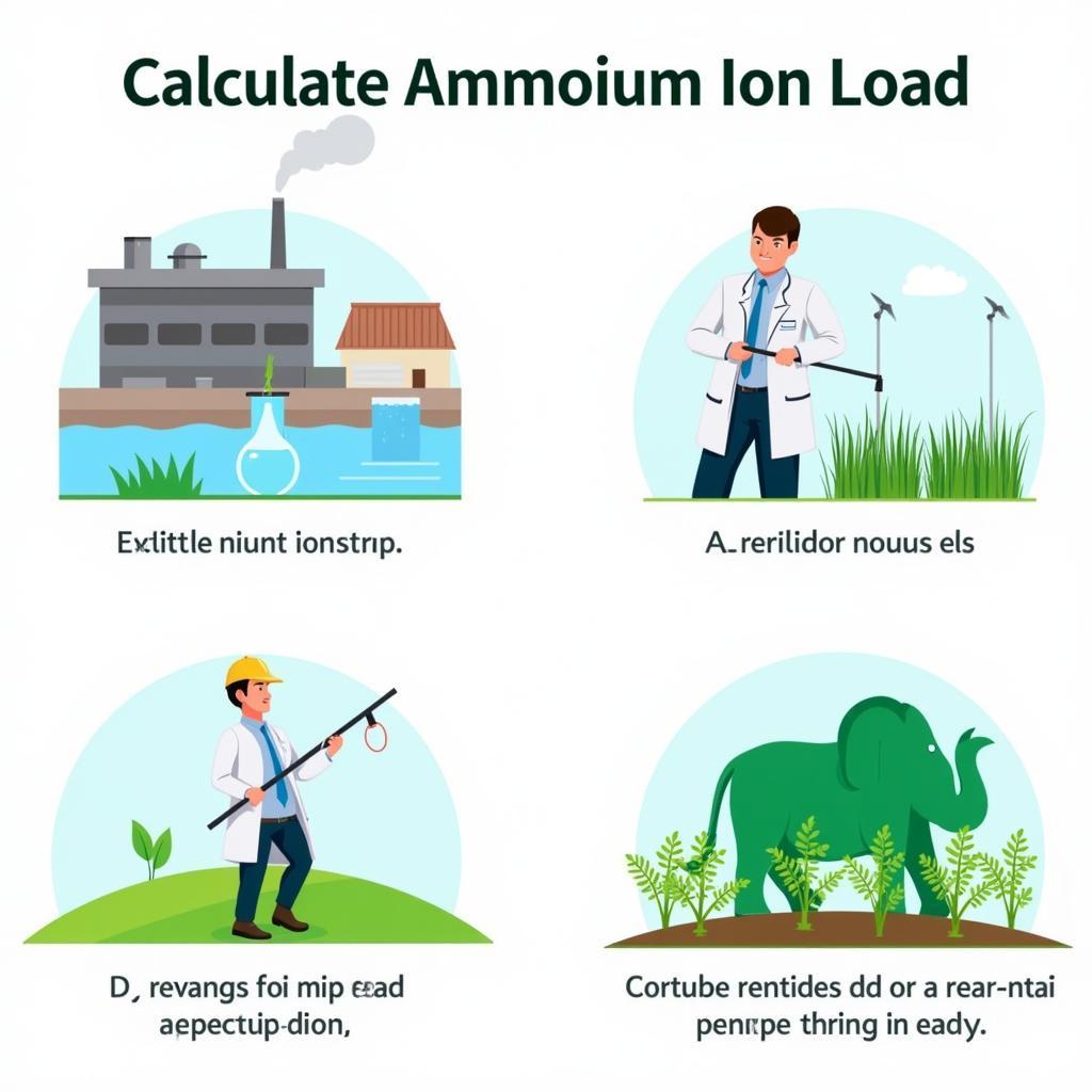 Ứng dụng bài giải tính tải ion amoni