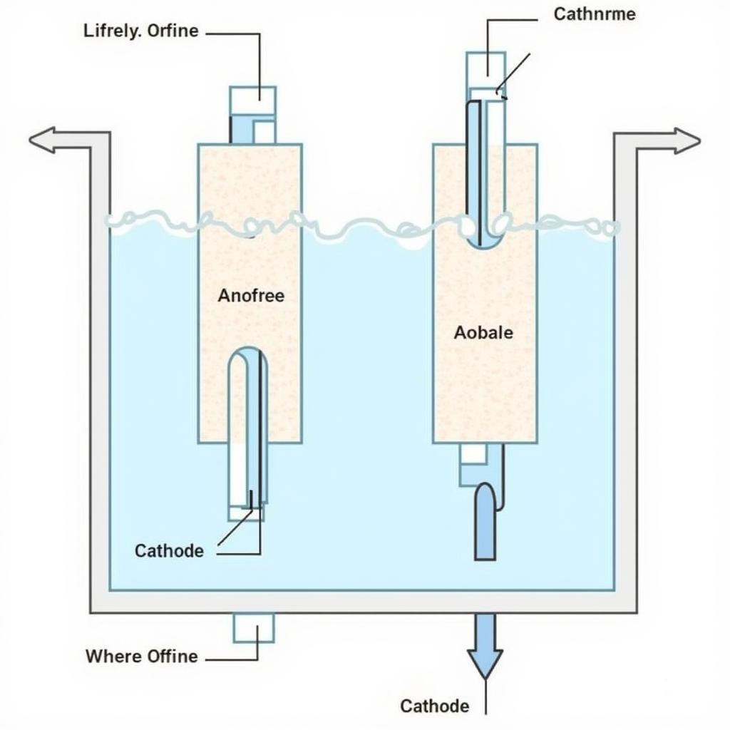 Xác định cực anot và catot