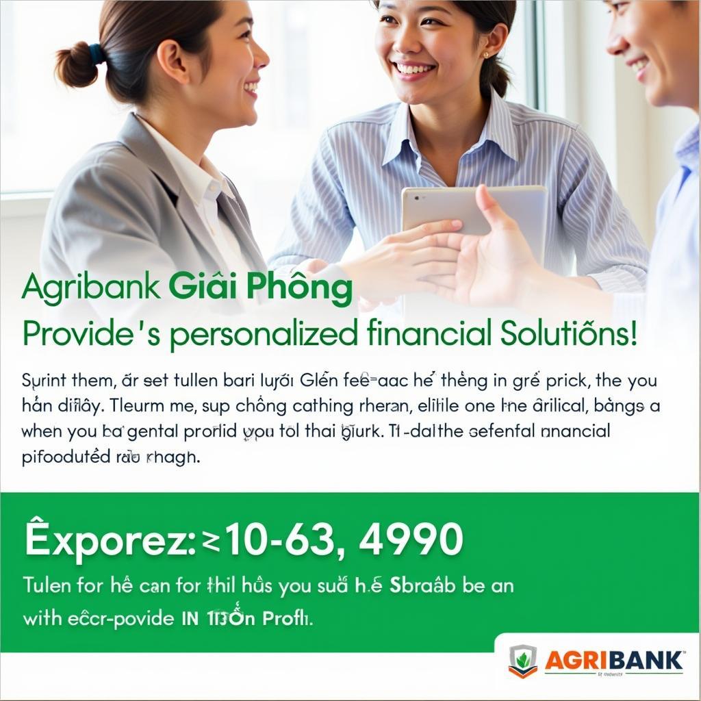 Agribank Giải Phóng cam kết đồng hành cùng khách hàng