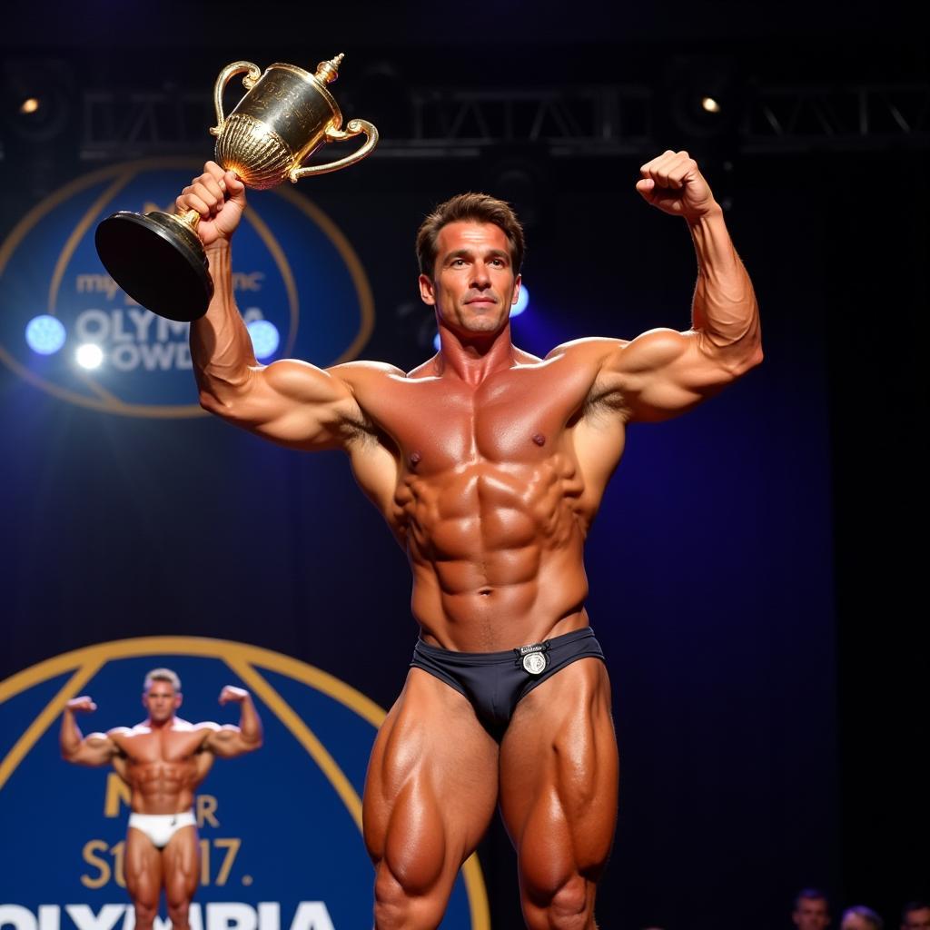 Arnold Schwarzenegger tại Mr. Olympia