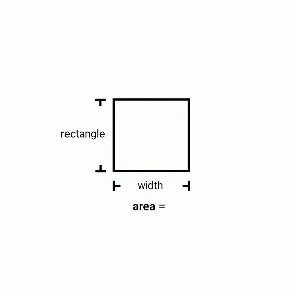 Bài tập C++ tính diện tích hình chữ nhật