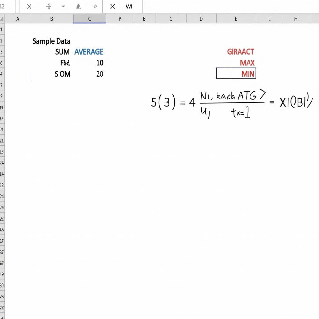 Bài tập Excel cơ bản về công thức