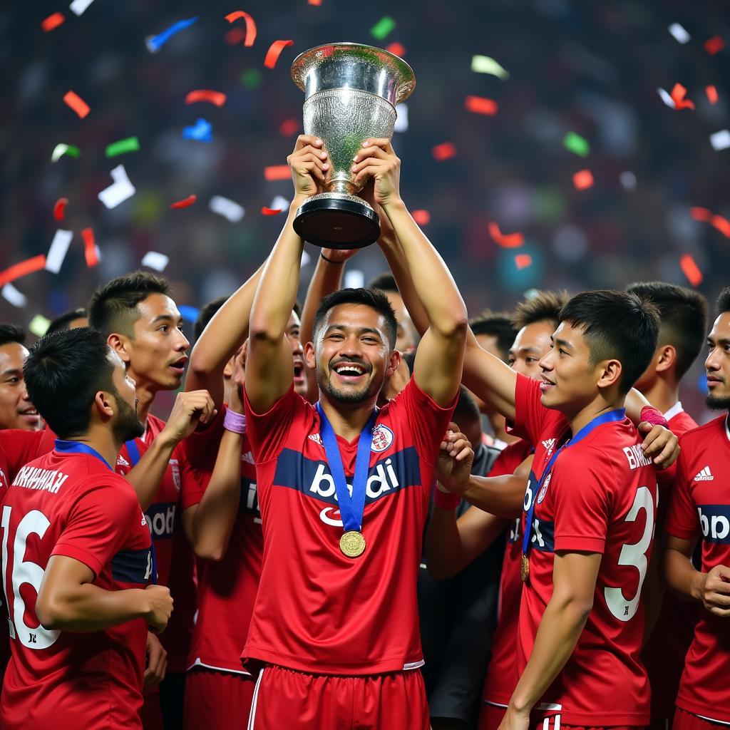 Bali United nâng cup vô địch Liga Indonesia