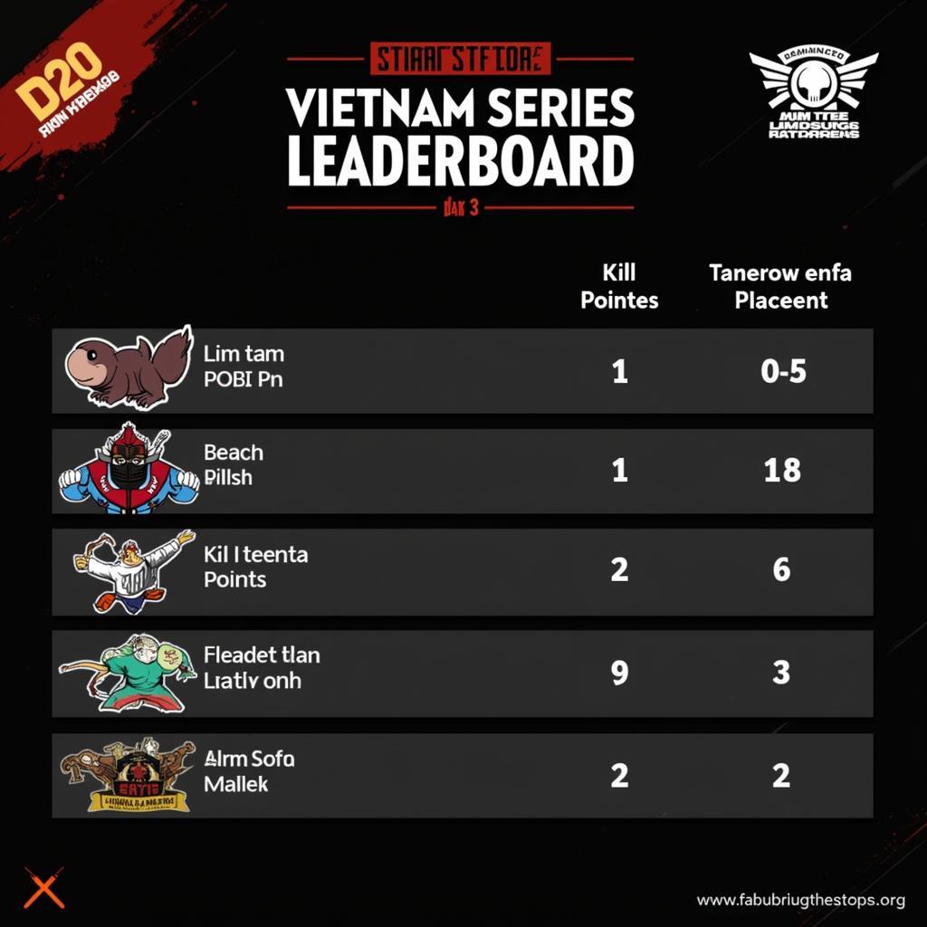 Bảng điểm PUBG Vietnam Series ngày 3 cập nhật mới nhất