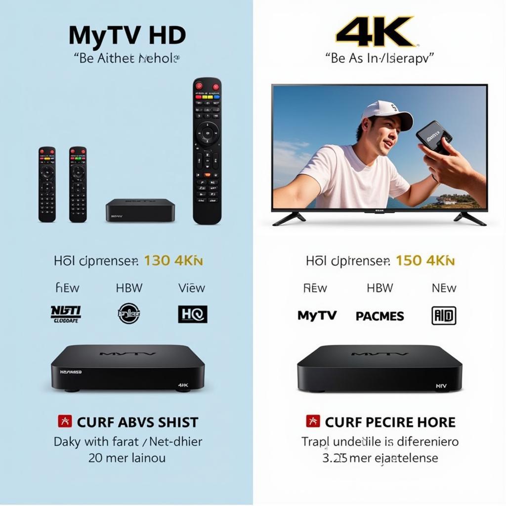 So sánh bộ giải mã MyTV HD và 4K