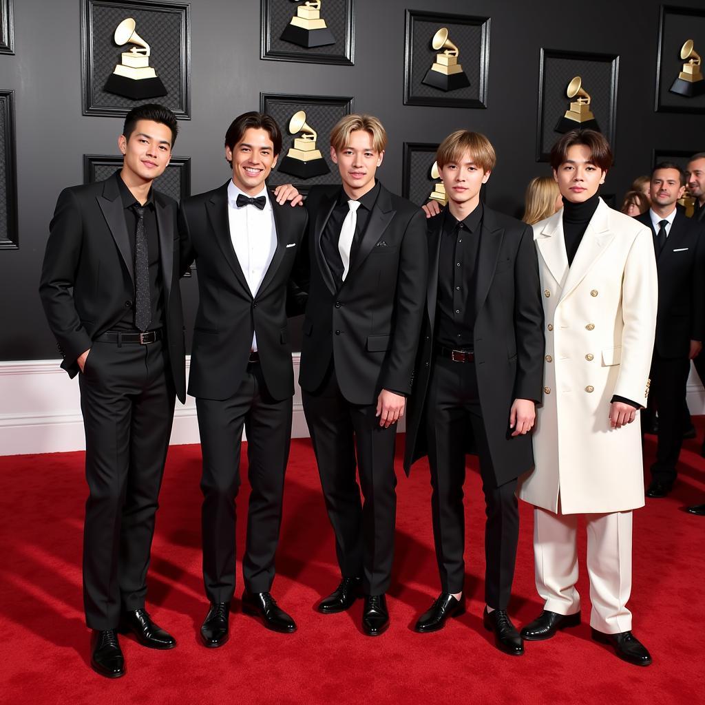 BTS tham dự lễ trao giải Grammy