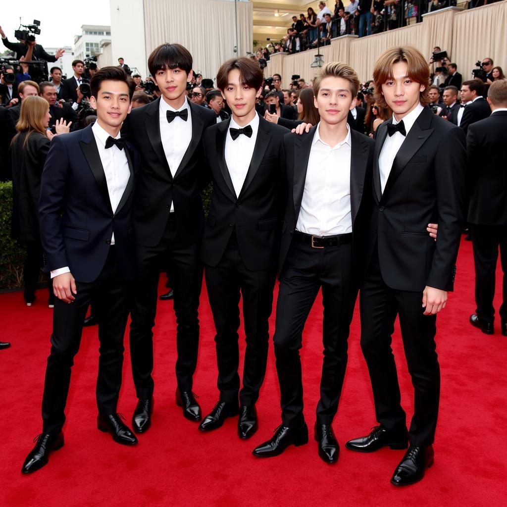 BTS tham dự lễ trao giải Grammy