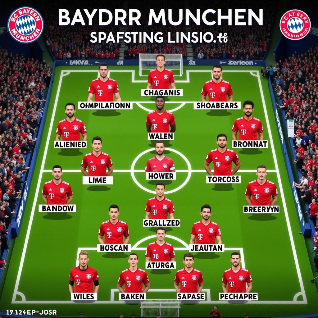 Bundesliga: Bayern Munich đội hình