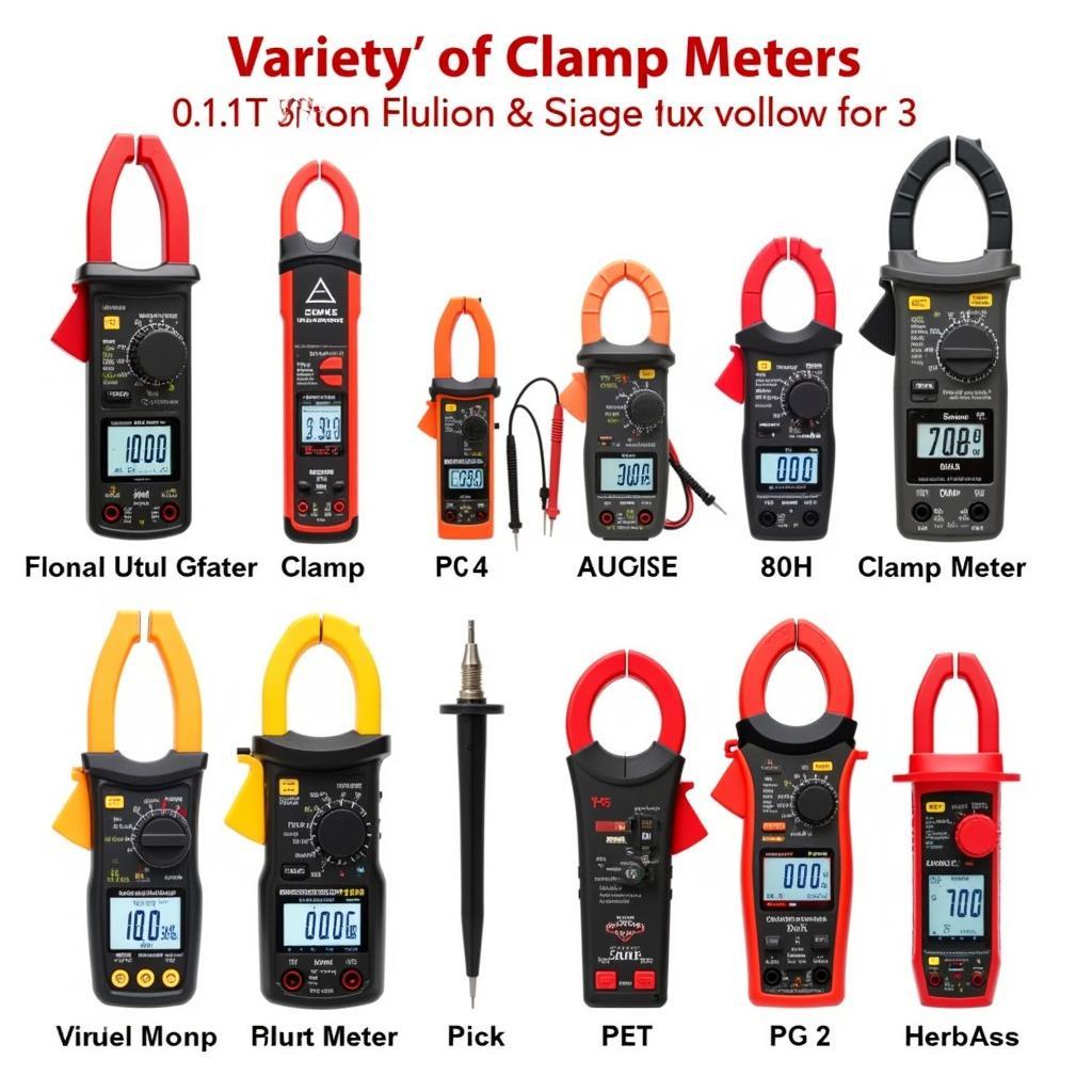 Các loại ampe kìm độ phân giải 0.01A