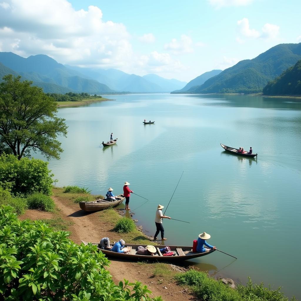 Câu cá giải trí Biên Hòa - Ven sông Đồng Nai